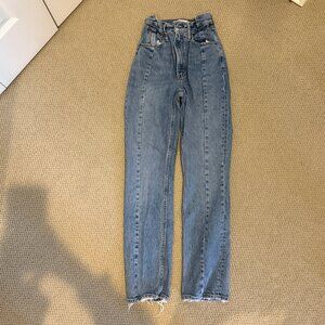 Abercrombie 90s Straight High Rise Curve Love Jeans